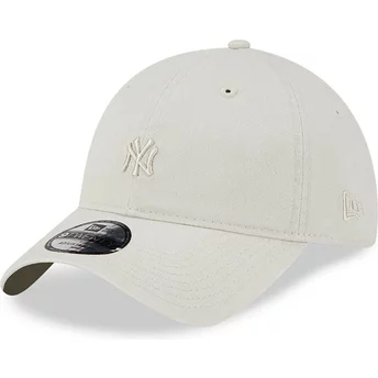 Casquette courbée beige ajustable avec logo beige 9TWENTY Mini Logo New York Yankees MLB New Era
