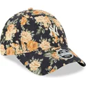 casquette-courbee-bleue-marine-ajustable-pour-femme-9forty-floral-cord-new-york-yankees-mlb-new-era