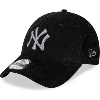 Casquette courbée noire ajustable 9FORTY Wide Cord New York Yankees MLB New Era