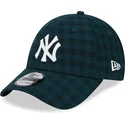 casquette-courbee-verte-ajustable-9forty-flannel-new-york-yankees-mlb-new-era