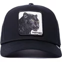 casquette-courbee-noire-snapback-panthere-panther-100-the-farm-all-over-canvas-goorin-bros