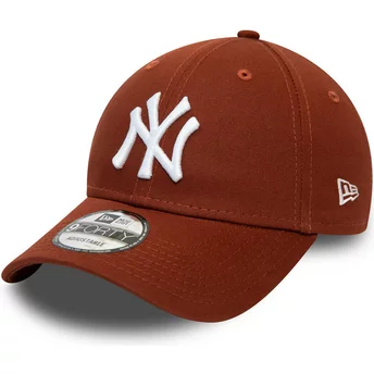 Casquette courbée marron ajustable 9FORTY League Essential New York Yankees MLB New Era