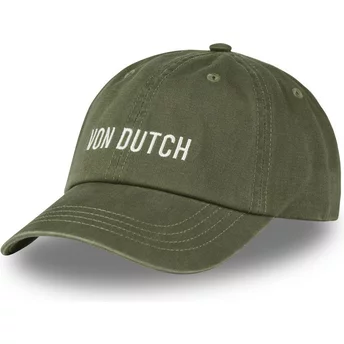 Casquette courbée verte ajustable DC K Von Dutch