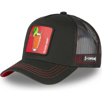 Casquette trucker noire Bloody Mary BL1 Cocktails Capslab