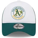 casquette-trucker-blanche-et-verte-9forty-a-frame-circle-oakland-athletics-mlb-new-era