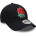 casquette-courbee-bleue-marine-ajustable-9fort-core-england-rugby-rfu-new-era