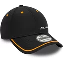 casquette-courbee-noire-ajustable-9forty-contrast-piping-mclaren-racing-formula-1-new-era