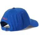 casquette-courbee-bleue-ajustable-avec-logo-rouge-cotton-chino-classic-sport-polo-ralph-lauren