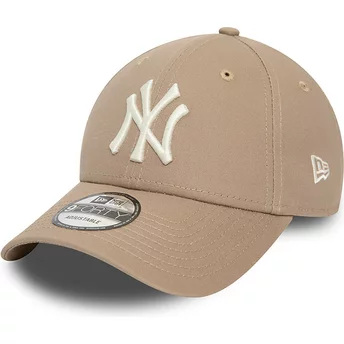 Casquette courbée marron claire ajustable 9FORTY League Essential New York Yankees MLB New Era