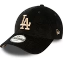 casquette-courbee-noire-ajustable-9forty-cord-los-angeles-dodgers-mlb-new-era