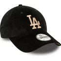 casquette-courbee-noire-ajustable-9forty-cord-los-angeles-dodgers-mlb-new-era