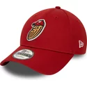 casquette-courbee-rouge-ajustable-9forty-minor-league-modesto-nuts-milb-new-era