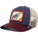 casquette-trucker-bleue-marine-beige-et-rouge-oiseau-ye-olde-birdie-the-farm-retro-classic-goorin-bros