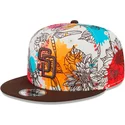 casquette-plate-multicolore-snapback-9fifty-spring-san-diego-padres-mlb-new-era