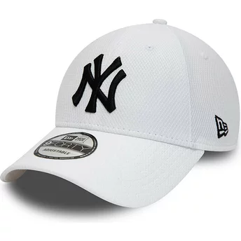 Casquette courbée blanche ajustable 9FORTY Diamond Era Essential New York Yankees MLB New Era