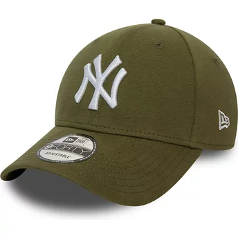 Casquette courbée verte ajustable 9FORTY Pull Essential New York Yankees MLB New Era