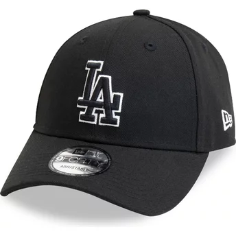 Casquette courbée noire ajustable 9FORTY Pop Outline Los Angeles Dodgers MLB New Era