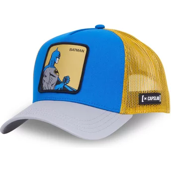 Casquette trucker bleue, jaune et grise Batman BTP DC Comics Capslab