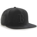 casquette-plate-noire-snapback-avec-logo-noire-boston-red-sox-mlb-sure-shot-47-brand