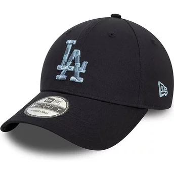 Casquette courbée bleue marine ajustable 9FORTY Animal Infill Los Angeles Dodgers MLB New Era