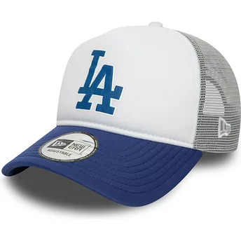 Casquette trucker grise et bleue A Frame Logo Los Angeles Dodgers MLB New Era