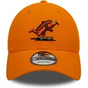 casquette-courbee-orange-ajustable-9forty-hot-dog-character-new-era