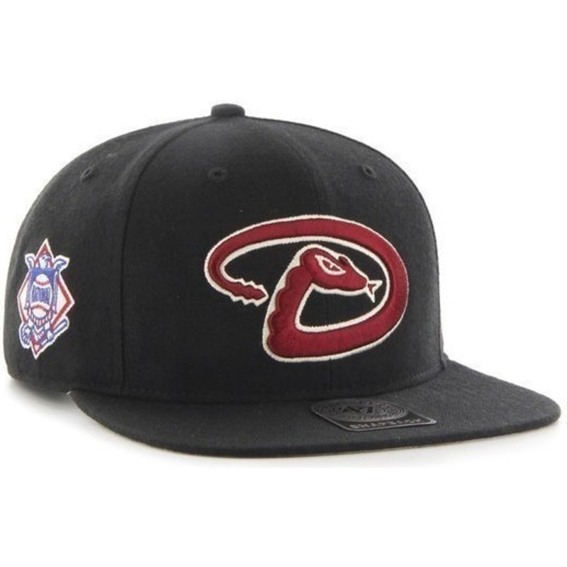casquette-plate-noire-snapback-arizona-diamondbacks-mlb-sure-shot-47-brand