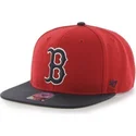 casquette-plate-rouge-snapback-boston-red-sox-mlb-sure-shot-47-brand