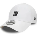 casquette-courbee-blanche-ajustable-9forty-new-era