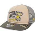 casquette-trucker-beige-et-grise-american-muscle-power-9fifty-retro-crown-a-frame-new-era