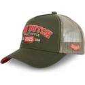 casquette-trucker-verte-col-von-dutch