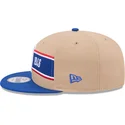 casquette-plate-marron-et-bleue-snapback-9fifty-draft-2024-nba-new-era