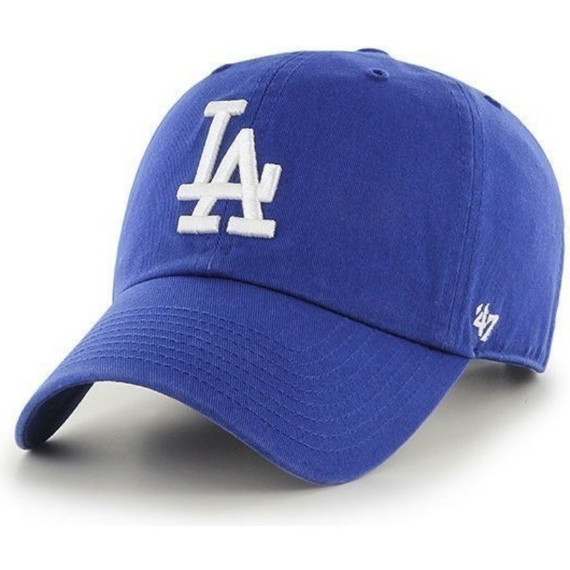 casquette-courbee-bleue-los-angeles-dodgers-mlb-clean-up-47-brand