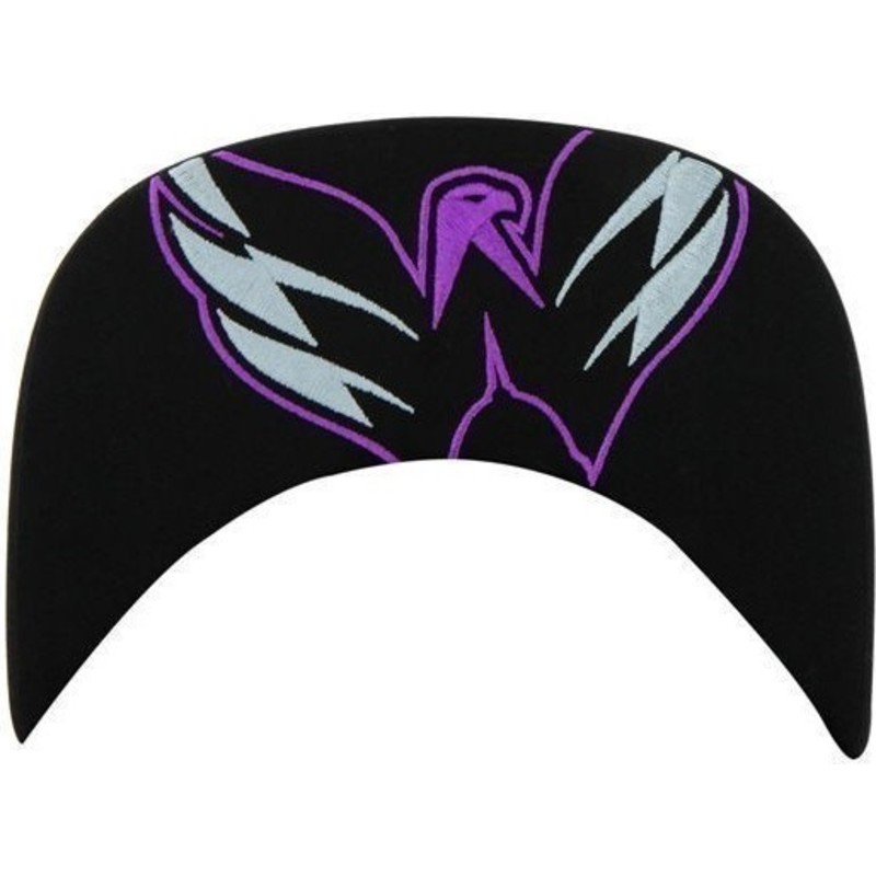 casquette-plate-noire-snapback-avec-lettres-de-washington-capitals-nhl-47-brand