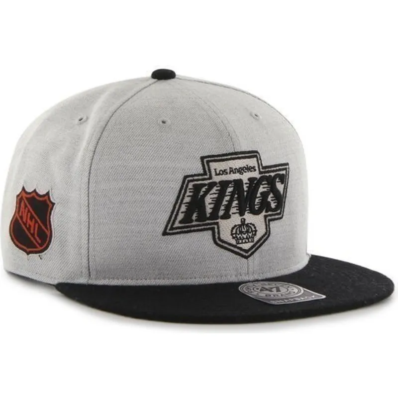Casquette snapback authentique noire des Los Angeles Kings pour homme, style Pro Rink Team Code