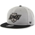 casquette-plate-grise-et-noire-snapback-los-angeles-kings-nhl-47-brand