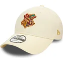 casquette-courbee-beige-ajustable-9forty-hogwarts-harry-potter-new-era