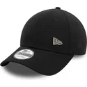 casquette-courbee-noire-ajustable-9forty-pin-new-era