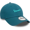 casquette-courbee-bleue-ajustable-9forty-seasonal-vespa-piaggio-new-era