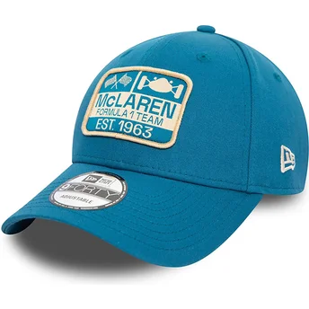 Casquette courbée bleue ajustable 9FORTY Graphic Patch...