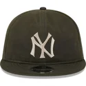 casquette-plate-verte-ajustable-9fifty-waxed-canvas-new-york-yankees-mlb-new-era