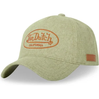 Casquette courbée verte snapback JEA03 Von Dutch