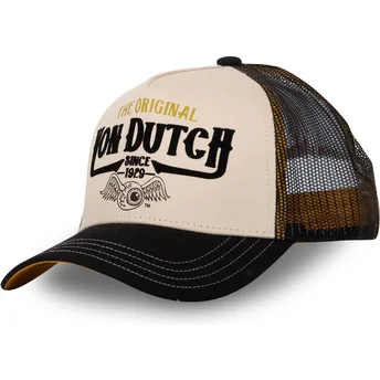 Casquette trucker beige et noire THE Von Dutch