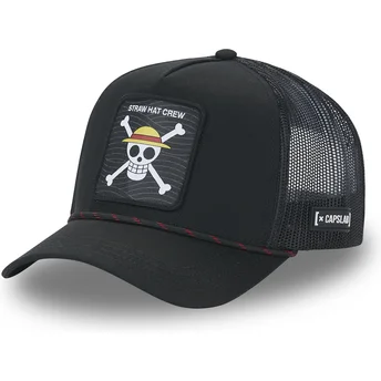 Casquette trucker noire Straw Hat Pirates OP4 SKU One...