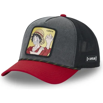 Casquette trucker noire et rouge Monkey D. Luffy OP4 MUG One Piece Capslab