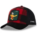 casquette-trucker-rouge-et-noire-daffy-duck-loo10-lum-looney-tunes-capslab