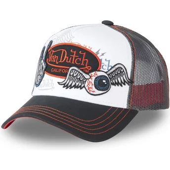 Casquette trucker blanche et noire PATCHES04 Von Dutch