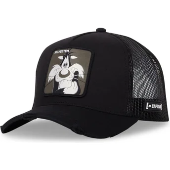 Casquette trucker noire Sylvestre LOO10 SYL Looney Tunes Capslab