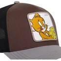 casquette-trucker-marron-noire-et-grise-jerry-taj5-tj1-looney-tunes-capslab