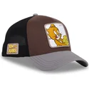 casquette-trucker-marron-noire-et-grise-jerry-taj5-tj1-looney-tunes-capslab